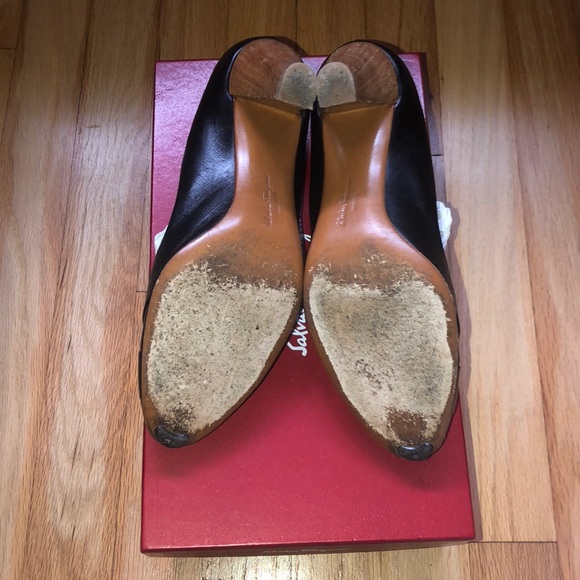 Salvatore Ferragamo Nero Calf Flesh Skin Lng - Picture 5 of 5